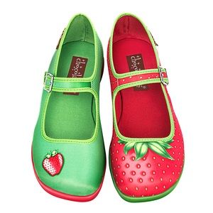 Strawberry Women’s Mary Jane Flat Shoes
